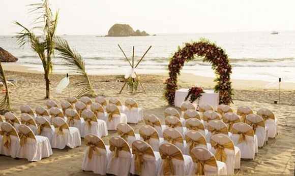 Cerimônia na praia (areia)