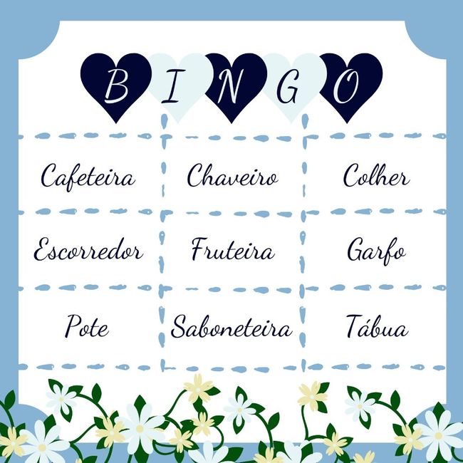 Bingo para Chá de Panela! #vemver 5