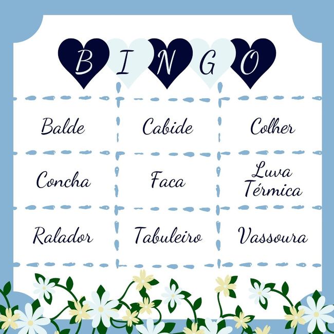 Bingo para Chá de Panela! #vemver 6