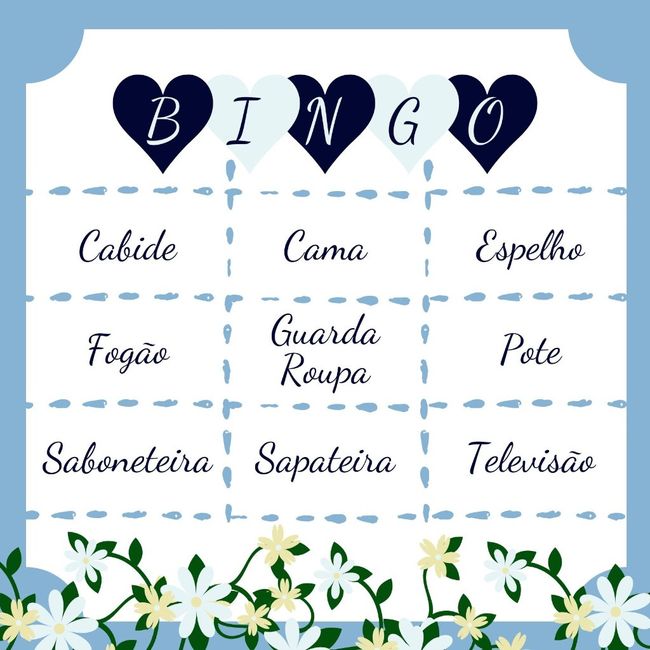 Bingo para Chá de Panela! #vemver 8