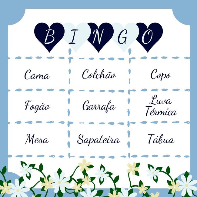 Bingo para Chá de Panela! #vemver 14