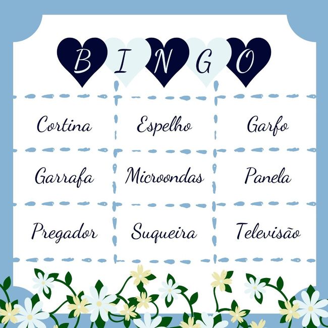 Bingo para Chá de Panela! #vemver 18