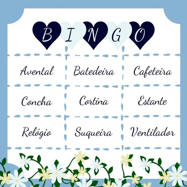 Bingo para Chá de Panela! #vemver 21