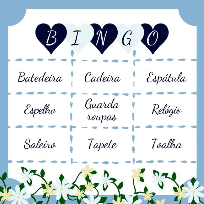 Bingo para Chá de Panela! #vemver 24
