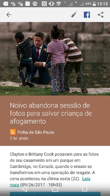  Ato heroico de um Noivo... - 1