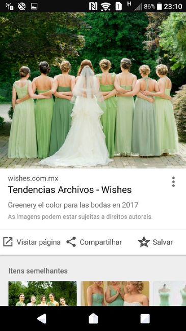 V. e. r. d. e.  a cor que escolhi para as madrinhas.... - 2