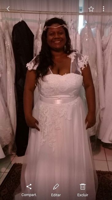 Escreva apenas o número de vestidos que provou - 1