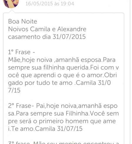 Lembrancinha dos meus pais. - 1