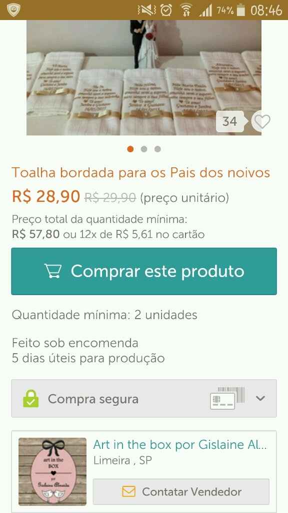 Lembrancinha dos meus pais. - 1