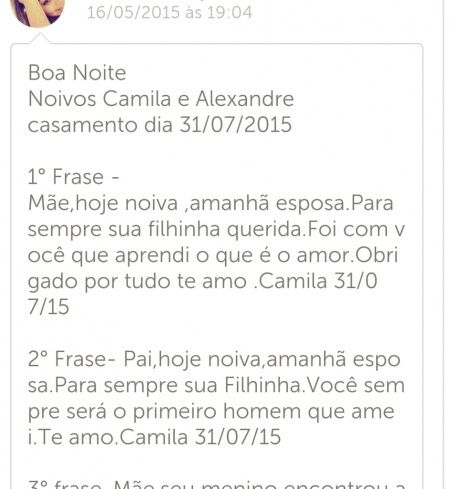 Lembrancinha dos meus pais. - 1