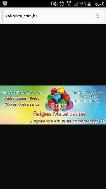 Balões para festa. - 1