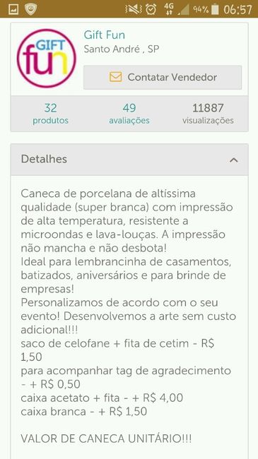 Lembrança para os padrinhos - 3