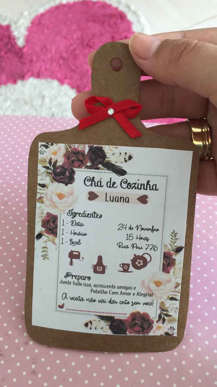 Convite chá de panela - 1