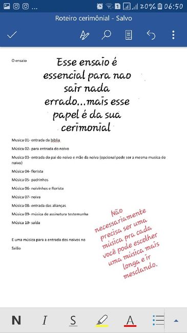 roteiro de cerimonial de casamento 2