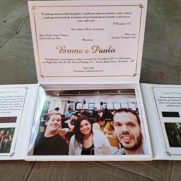 Convites dos padrinhos - 1