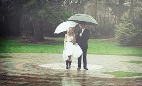 casamento com chuva