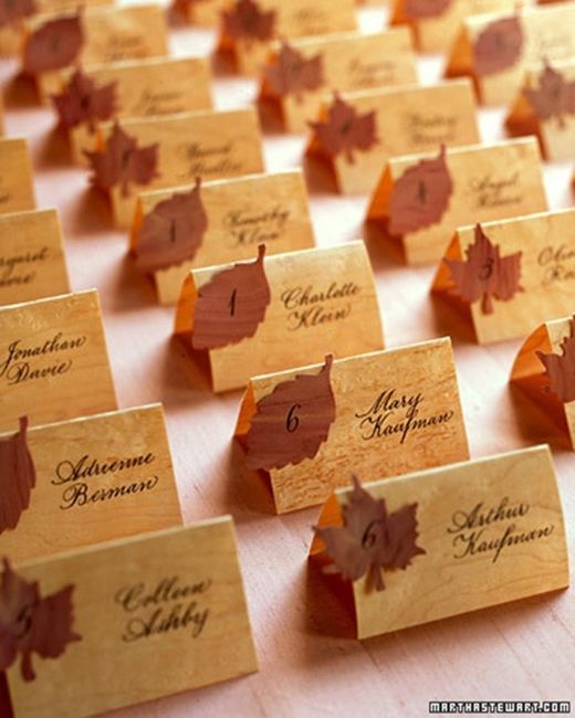 Casamento no outono - decoração!
