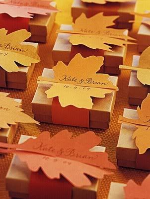 Casamento no outono - Lembrancinha!