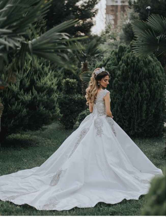 Visão de trás do vestido 