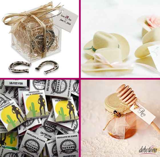 Lembranças para casamento country para Camilla Ribeiro