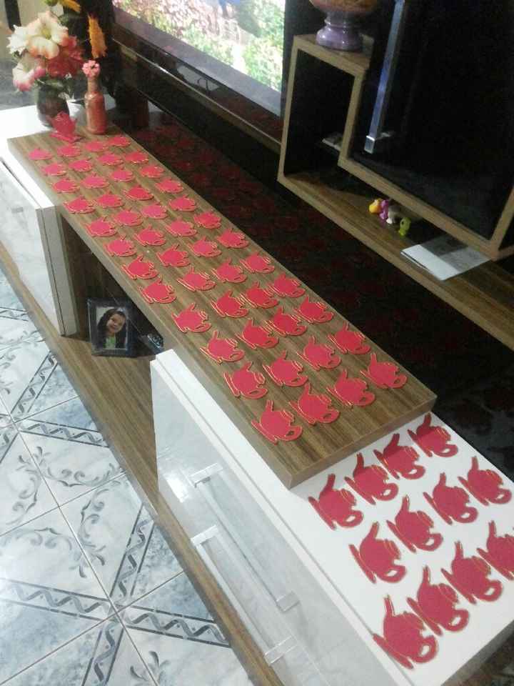 Porta guardanapo e centro de mesa diy - chá - 1