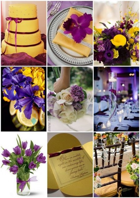 Roxo com amarelo