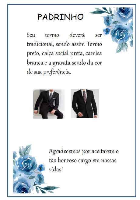 Manual de Padrinhos Diy. ❤ - 2