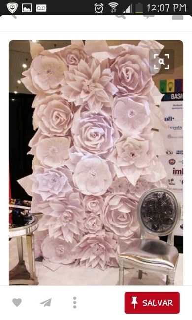 Mural de flor de papel - 3