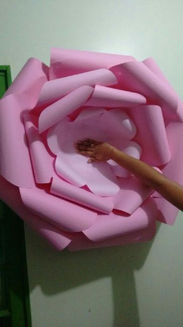 Mural de flor de papel - 1