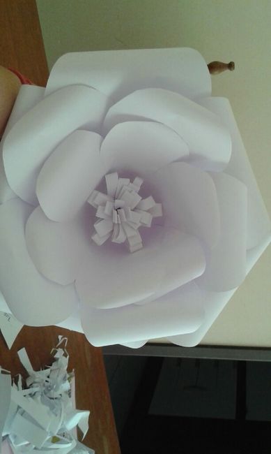 Mural de flor de papel - 2