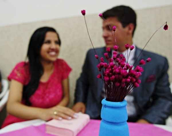 Noivado Rosa e Azul 