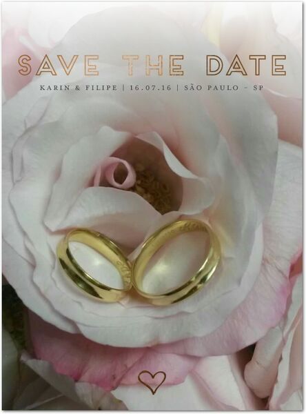 Meu save the date - 4