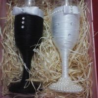 Taças dos Noivos - DIY