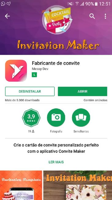  "criando convite do meu casamento eu mesma ." - 2
