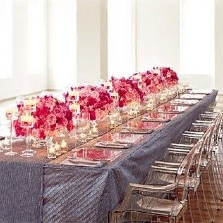 Cores das flores da decoração