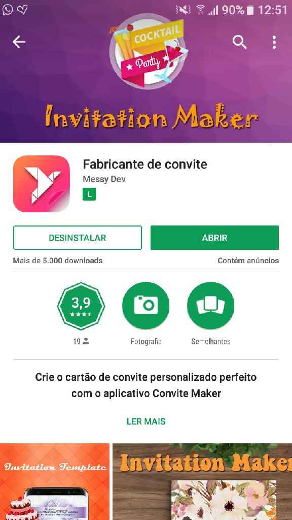  "criando convite do meu casamento eu mesma ." - 2