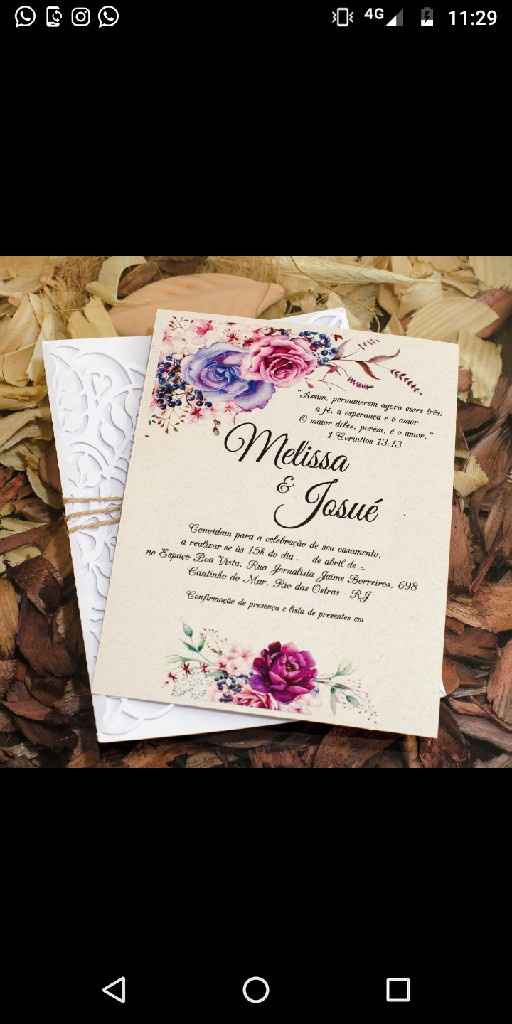 Convite do casamento! - 2