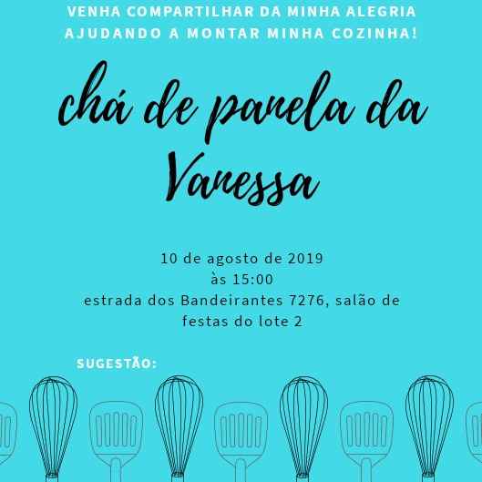 Save the date e convite chá de panela - 1