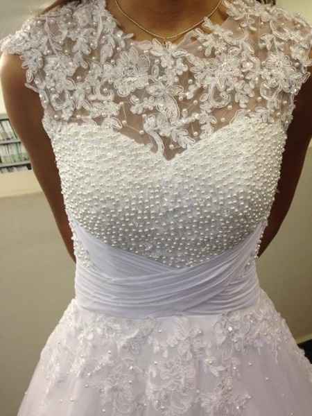 Meu vestido ficou pronto!