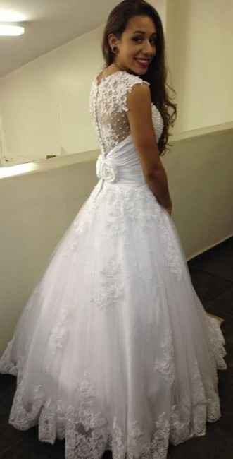 Meu vestido ficou pronto!