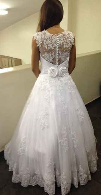 Meu vestido ficou pronto!