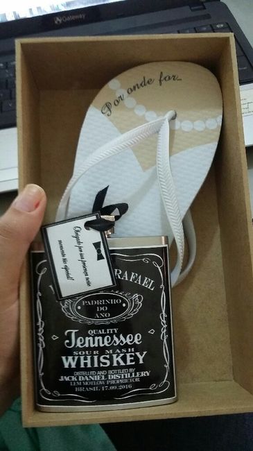 Lembrancinha para os casais de padrinhos, país e avós. - 4