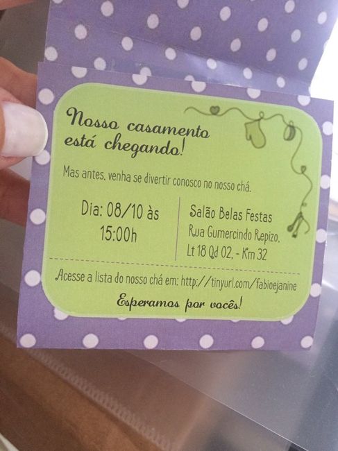 Convite do chá de panela - 2