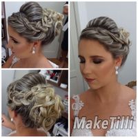 Meu penteado e maquiagem #euamei - 2
