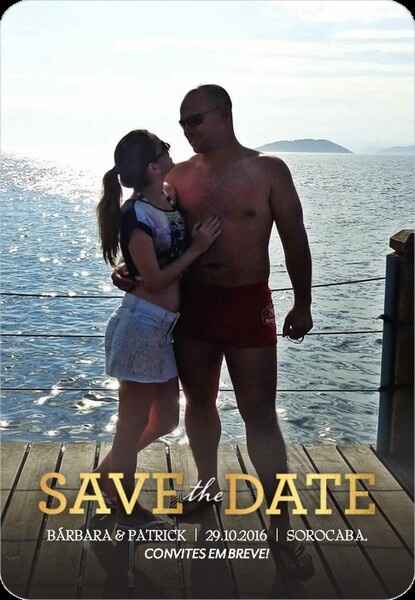 Meu save the date... eu que fiz - 1