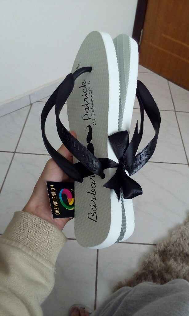 Meus chinelos personalizados chegouuu - 5