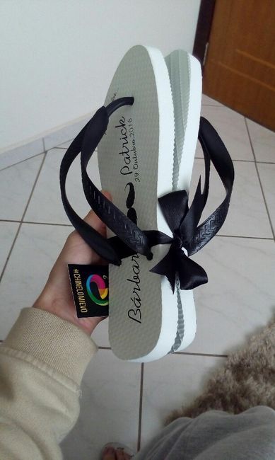 Meus chinelos personalizados chegouuu - 5