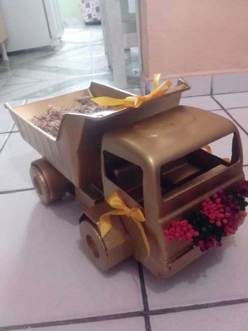 Carrinho para levar as alianças !! DIY - 3