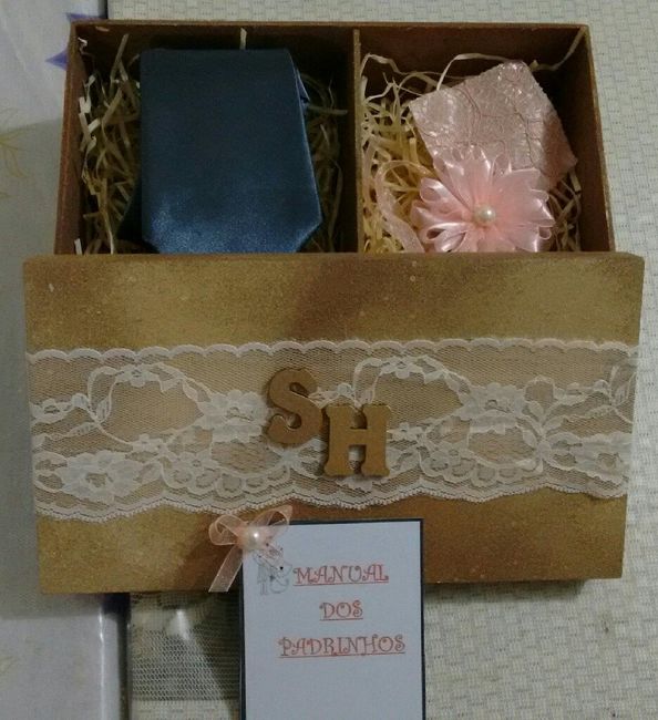 Caixa convite p/ padrinhos - 2