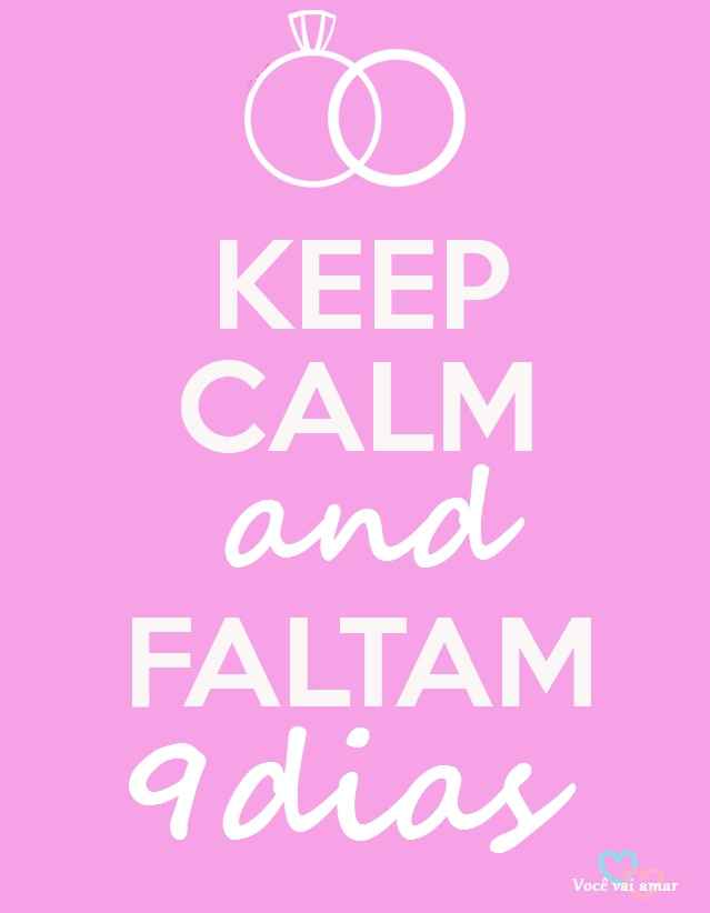 Ate que enfim faltam 9 dias!!!